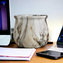 Load image into Gallery viewer, Marble Glazed Planters - Brown