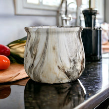 Load image into Gallery viewer, Marble Glazed Planters - Brown