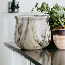 Load image into Gallery viewer, Marble Glazed Planters - Brown