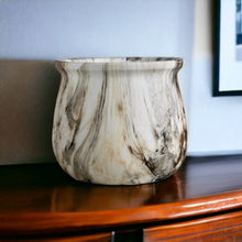 Load image into Gallery viewer, Marble Glazed Planters - Brown