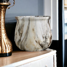 Load image into Gallery viewer, Marble Glazed Planters - Brown