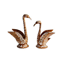 Load image into Gallery viewer, Brown Pair of Swans - 24cm Tall