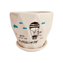 Load image into Gallery viewer, Ceramic Planter with Saucer - Big Dream