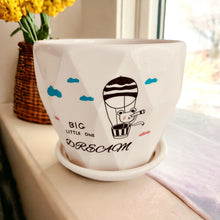 Load image into Gallery viewer, Ceramic Planter with Saucer - Big Dream