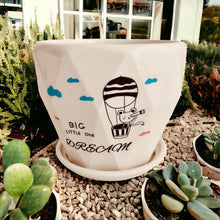 Load image into Gallery viewer, Ceramic Planter with Saucer - Big Dream