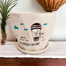 Load image into Gallery viewer, Ceramic Planter with Saucer - Big Dream