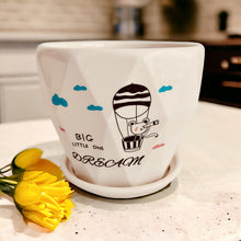 Load image into Gallery viewer, Ceramic Planter with Saucer - Big Dream