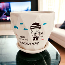 Load image into Gallery viewer, Ceramic Planter with Saucer - Big Dream