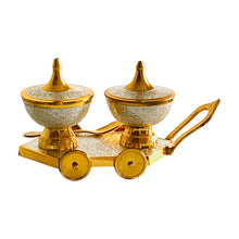 Load image into Gallery viewer, Brass Dry Fruits Trolley Set