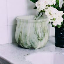 Load image into Gallery viewer, Marble Glazed Planters - Green