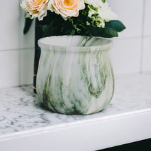 Load image into Gallery viewer, Marble Glazed Planters - Green