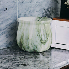 Load image into Gallery viewer, Marble Glazed Planters - Green