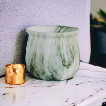 Load image into Gallery viewer, Marble Glazed Planters - Green