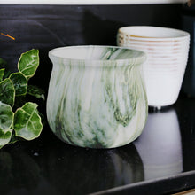 Load image into Gallery viewer, Marble Glazed Planters - Green