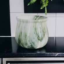 Load image into Gallery viewer, Marble Glazed Planters - Green
