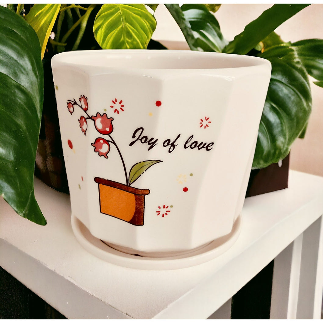 Ceramic Planter - Joy of Love