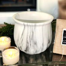 Load image into Gallery viewer, Marble Glazed Planters - L Grey