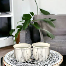 Load image into Gallery viewer, Marble Glazed Planters - L Grey