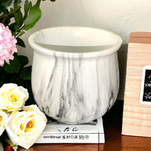 Load image into Gallery viewer, Marble Glazed Planters - L Grey