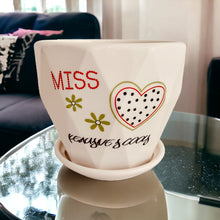 Load image into Gallery viewer, Ceramic Planter with Saucer - Miss