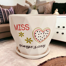 Load image into Gallery viewer, Ceramic Planter with Saucer - Miss