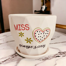 Load image into Gallery viewer, Ceramic Planter with Saucer - Miss