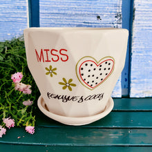 Load image into Gallery viewer, Ceramic Planter with Saucer - Miss