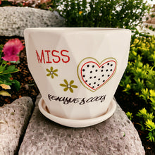 Load image into Gallery viewer, Ceramic Planter with Saucer - Miss