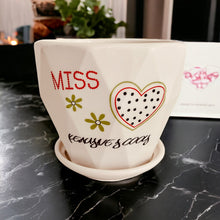 Load image into Gallery viewer, Ceramic Planter with Saucer - Miss
