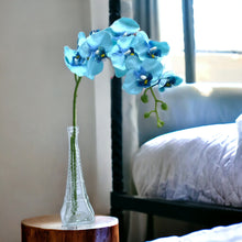 Load image into Gallery viewer, Artificial Orchid Flowers Blue