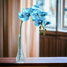 Load image into Gallery viewer, Artificial Orchid Flowers Blue