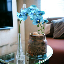 Load image into Gallery viewer, Artificial Orchid Flowers Blue