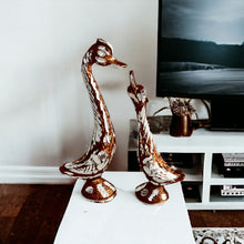 Load image into Gallery viewer, Brown Pair of Swans - 14.5cm