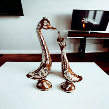 Load image into Gallery viewer, Brown Pair of Swans - 14.5cm