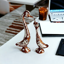 Load image into Gallery viewer, Brown Pair of Swans - 14.5cm