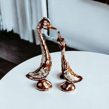Load image into Gallery viewer, Brown Pair of Swans - 14.5cm