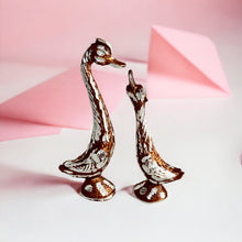 Load image into Gallery viewer, Brown Pair of Swans - 14.5cm