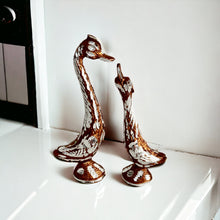 Load image into Gallery viewer, Brown Pair of Swans - 14.5cm