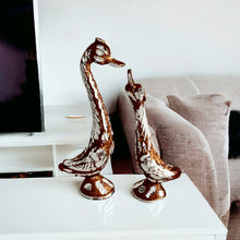 Load image into Gallery viewer, Brown Pair of Swans - 14.5cm
