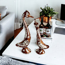 Load image into Gallery viewer, Brown Pair of Swans - 14.5cm