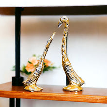 Load image into Gallery viewer, Pair of Swans Gold - 16.5cm