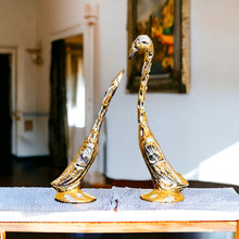 Load image into Gallery viewer, Pair of Swans Gold - 16.5cm