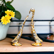 Load image into Gallery viewer, Pair of Swans Gold - 16.5cm