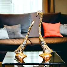 Load image into Gallery viewer, Pair of Swans Gold - 16.5cm