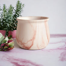 Load image into Gallery viewer, Marble Glazed Planters - Pink