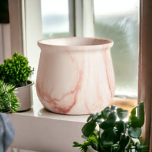 Load image into Gallery viewer, Marble Glazed Planters - Pink