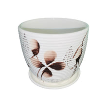 Load image into Gallery viewer, 4" Planter with Saucer - Flower 1