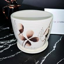 Load image into Gallery viewer, 4" Planter with Saucer - Flower 1