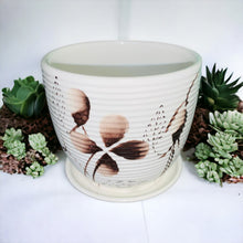 Load image into Gallery viewer, 4" Planter with Saucer - Flower 1