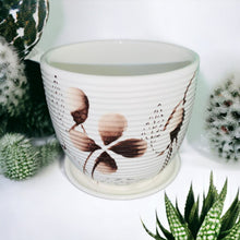 Load image into Gallery viewer, 4" Planter with Saucer - Flower 1